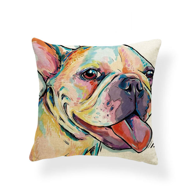 Dog Series Linen Cushions Milanforme