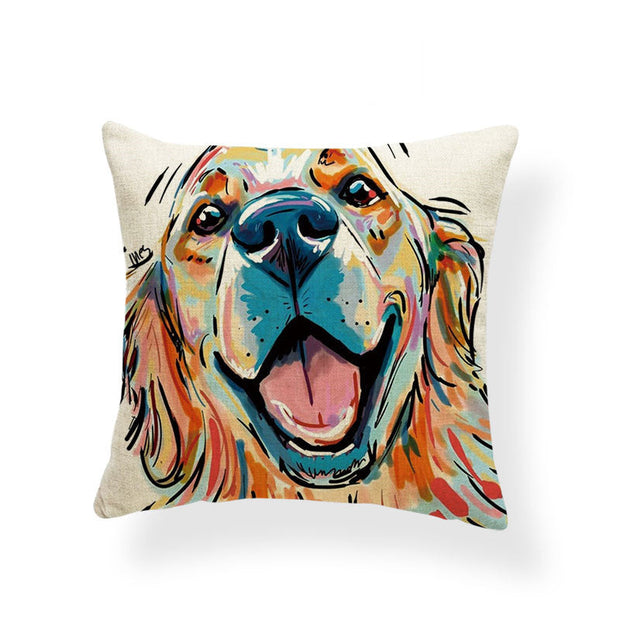 Dog Series Linen Cushions Milanforme