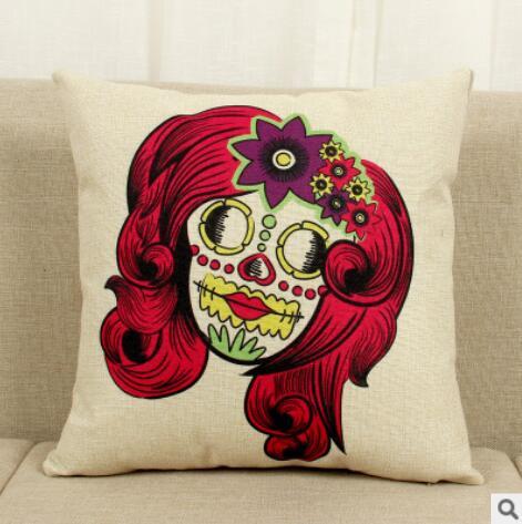 New fabric cushions, skull pattern Milanforme