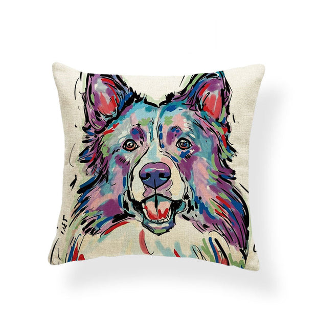 Dog Series Linen Cushions Milanforme