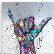 Modern Street Graffiti Hands Canvas  Painting Wall Art Posters and  Picture For Living Room Home Decor No Frame Milanforme