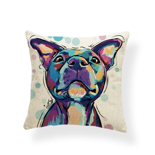 Dog Series Linen Cushions Milanforme