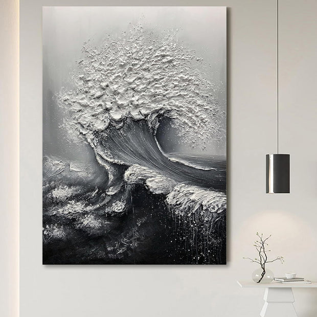 Abstract 3D Ocean Wave Thick Art Hand-painted Oil Painting Room Decor Art Paintings Wall Pictures Artwork For Home Decor Milanforme