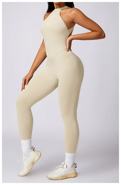 View details for Women V Back Jumpsuit – stylish, open-back one-piece outfit for effortless day-to-night wear
