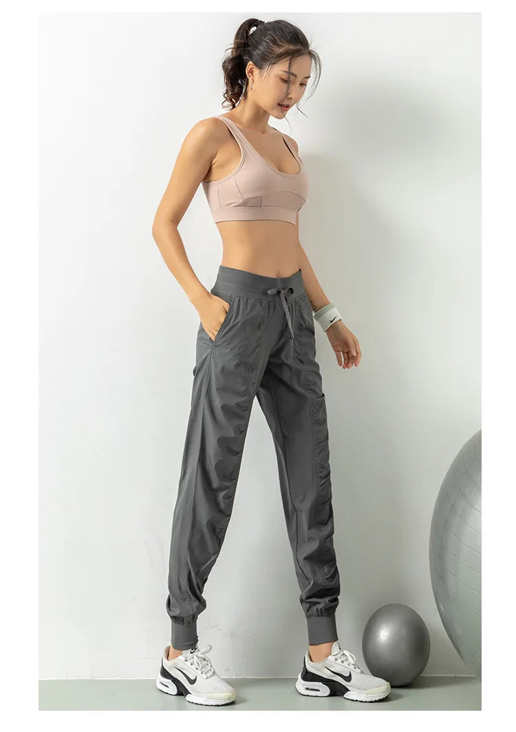 View details for Women Quick Dry Athletic Gym Fitness Sweatpants – breathable, moisture-wicking activewear for workouts and training