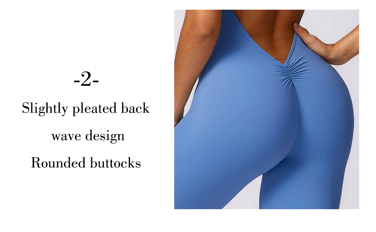 View details for Women V Back Jumpsuit – stylish, open-back one-piece outfit for effortless day-to-night wear