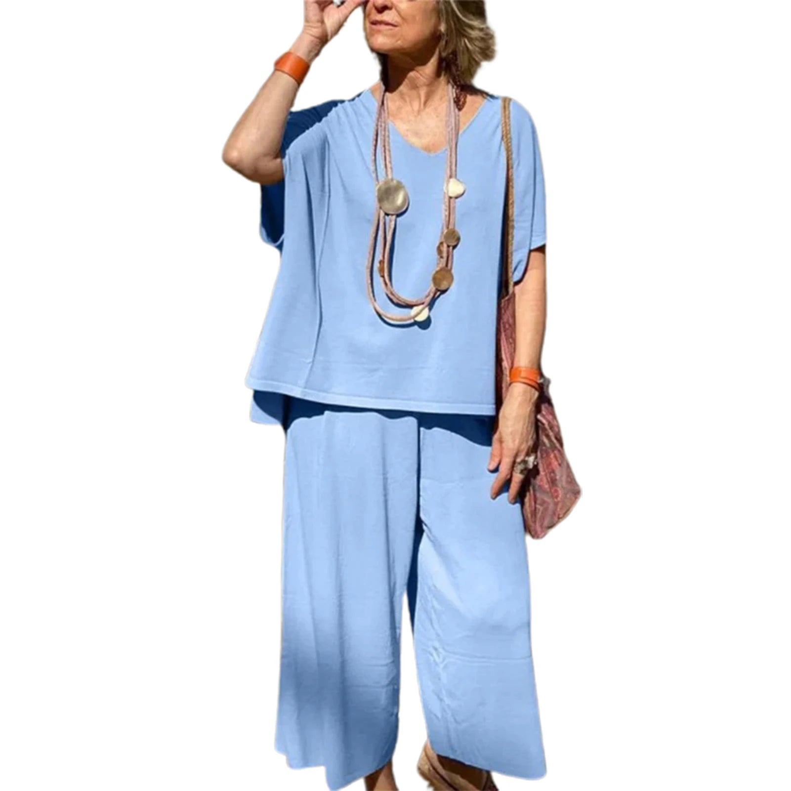  View details for Sexy Summer Two Pieces Women Pajamas – lightweight, breathable loungewear set for warm nights