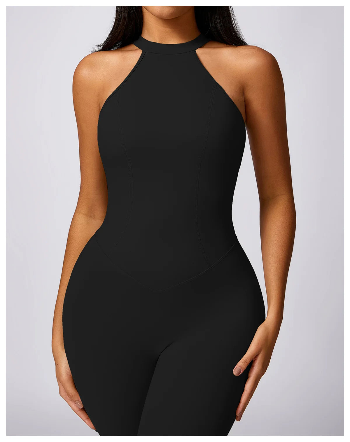 View details for Women V Back Jumpsuit – stylish, open-back one-piece outfit for effortless day-to-night wear
