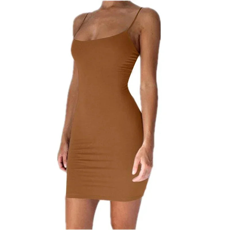 View details for Summer Spaghetti Strap Mini Dress – lightweight, sleeveless dress perfect for warm weather style