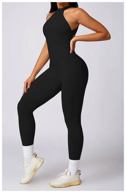 View details for Women V Back Jumpsuit – stylish, open-back one-piece outfit for effortless day-to-night wear