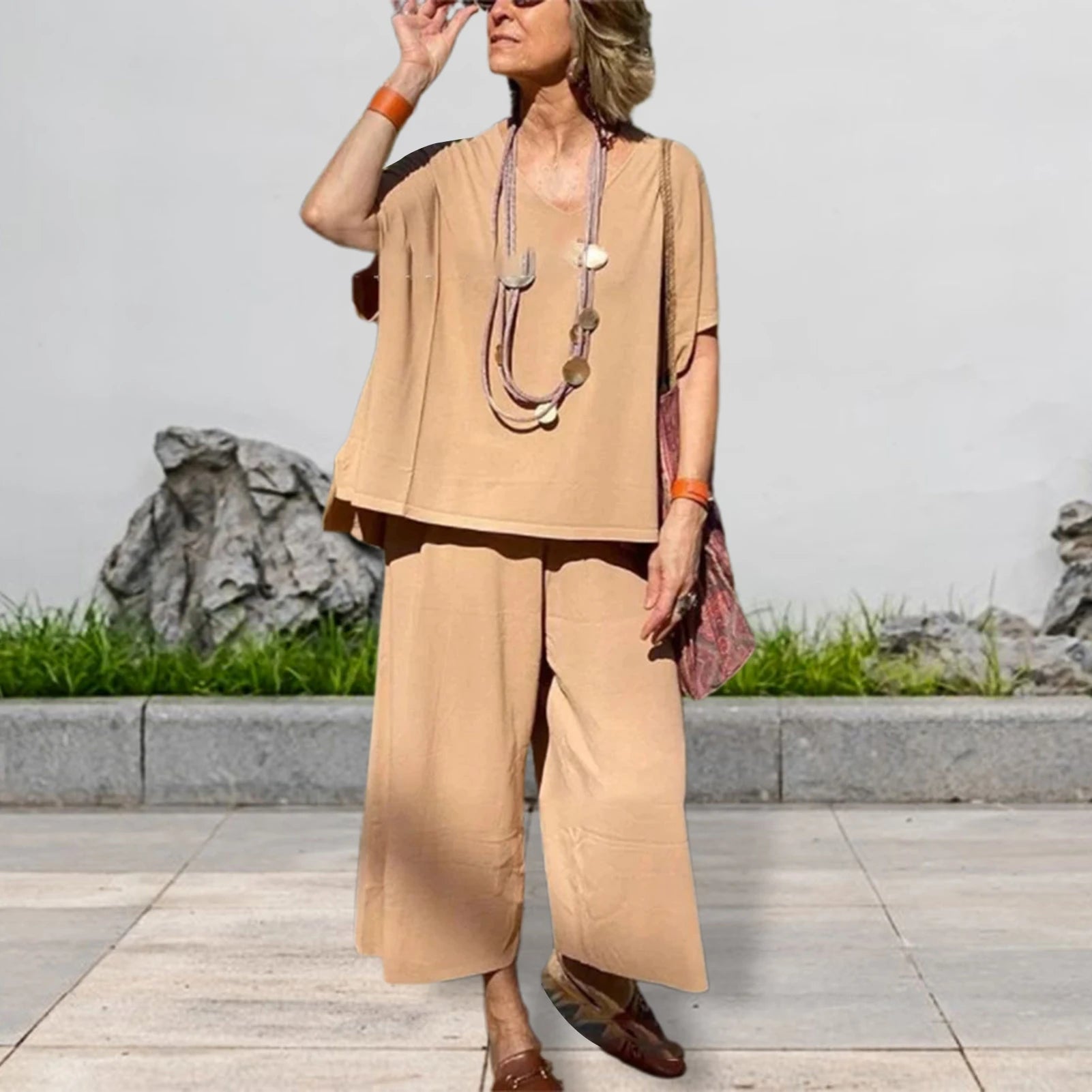 View details for Sexy Summer Two Pieces Women Pajamas – lightweight, breathable loungewear set for warm nights