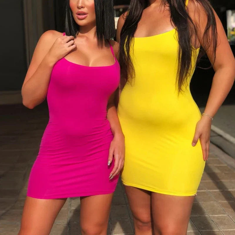 View details for Summer Spaghetti Strap Mini Dress – lightweight, sleeveless dress perfect for warm weather style