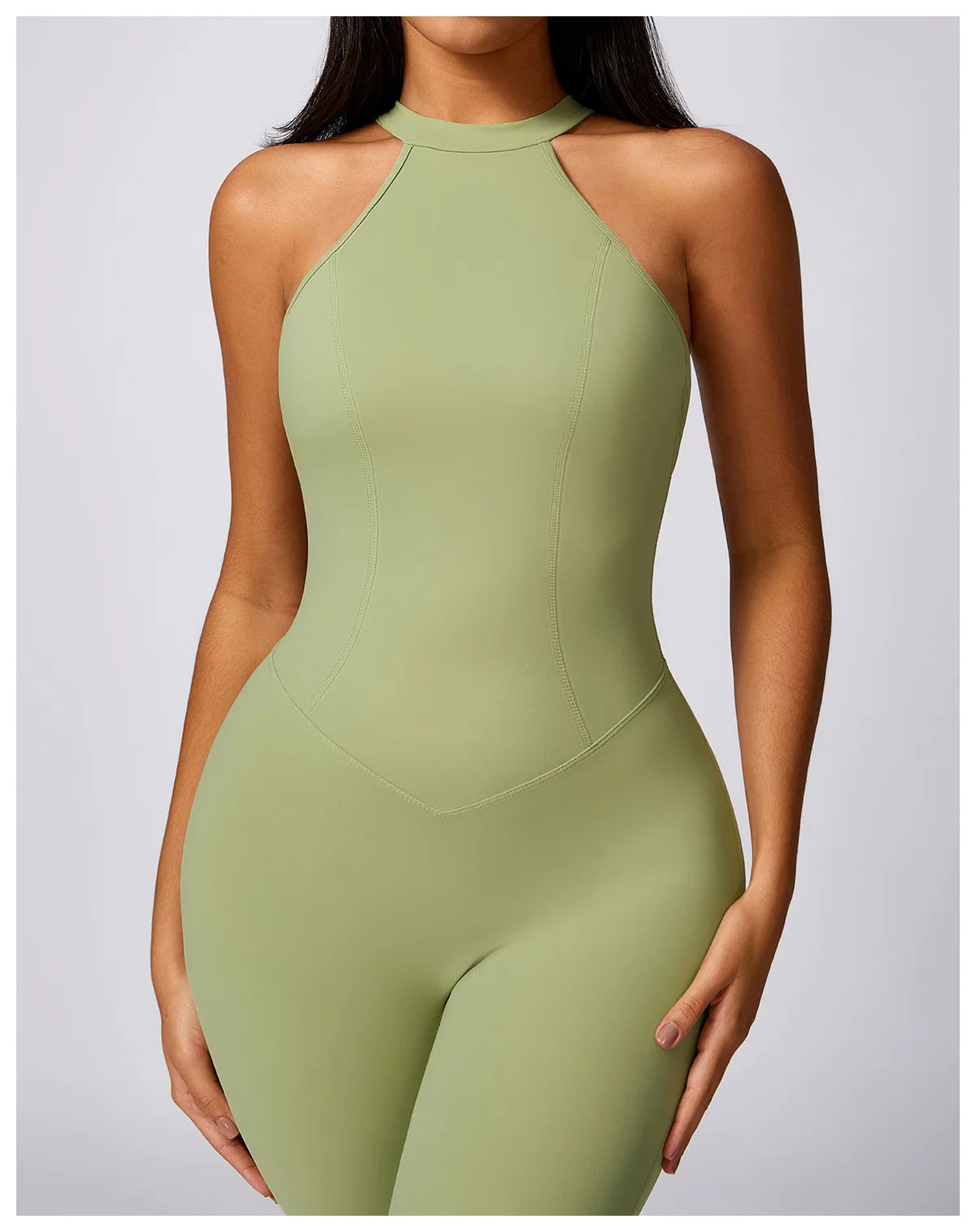 View details for Women V Back Jumpsuit – stylish, open-back one-piece outfit for effortless day-to-night wear