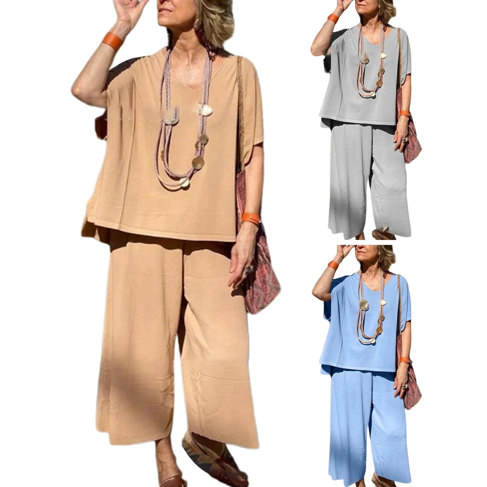  View details for Sexy Summer Two Pieces Women Pajamas – lightweight, breathable loungewear set for warm nights