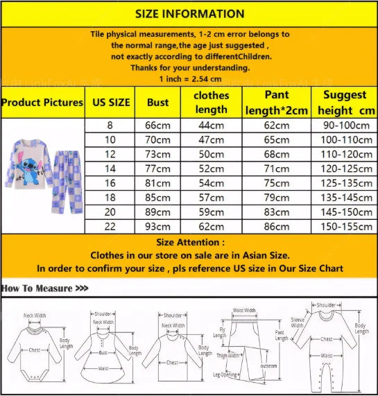 View details for Kids Stitch Pajamas – cute and comfy cartoon sleepwear for children