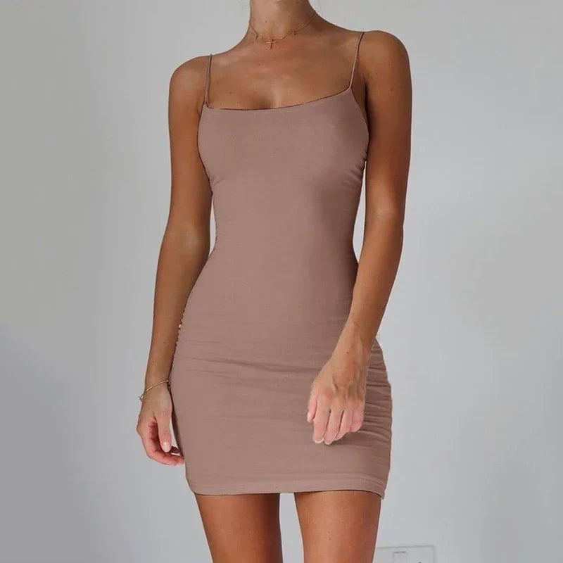 View details for Summer Spaghetti Strap Mini Dress – lightweight, sleeveless dress perfect for warm weather style