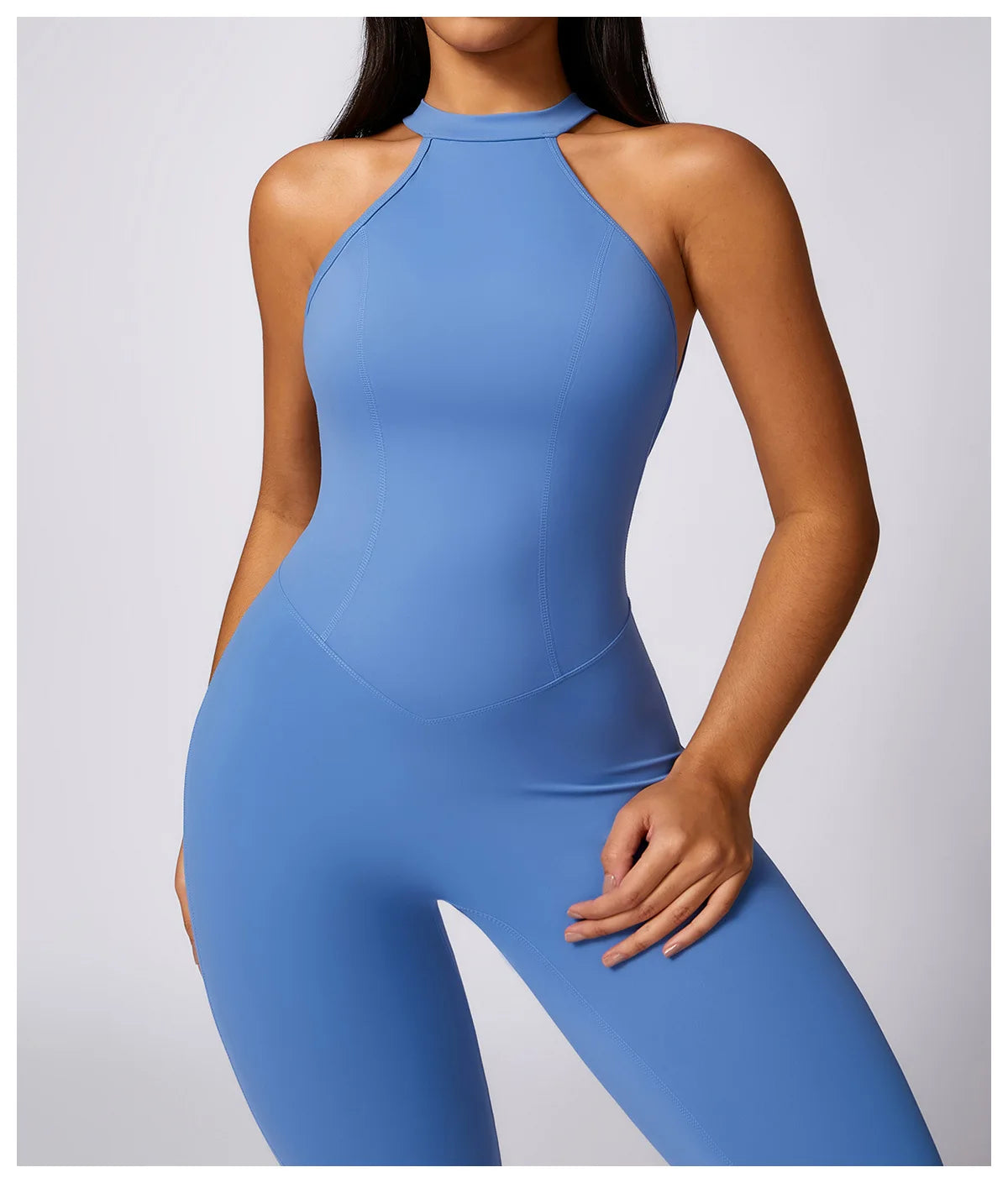 View details for Women V Back Jumpsuit – stylish, open-back one-piece outfit for effortless day-to-night wear