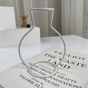 White Retro Iron Line Table Flowers Vases Nordic Decoration null