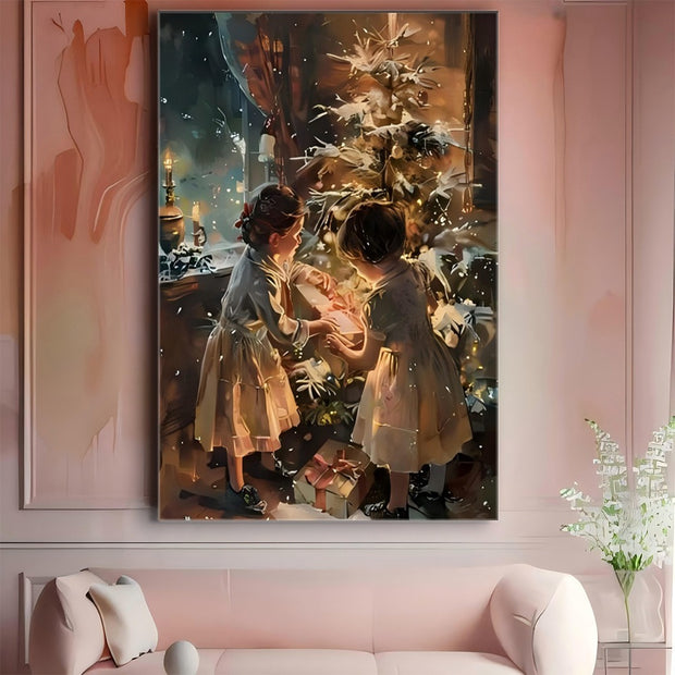 1pc Wrapped Canvas Painting, Wall Decor Living Room, Room Decor, Home Decor, Canvas Print Wrapped In Pine Frame For Holiday Celebrations, Holiday Wall Decoration, Seasonal Home Decoration Pendant Milanforme